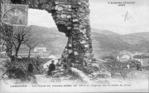 ruine peychelard carte postale