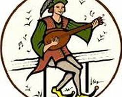 troubadour jouant du luth