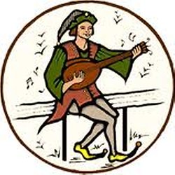 troubadour jouant du luth